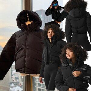 🆕 ALO YOGA 🧿 NWOT Black Glacier Puffer - Sz L - US 12 / 14